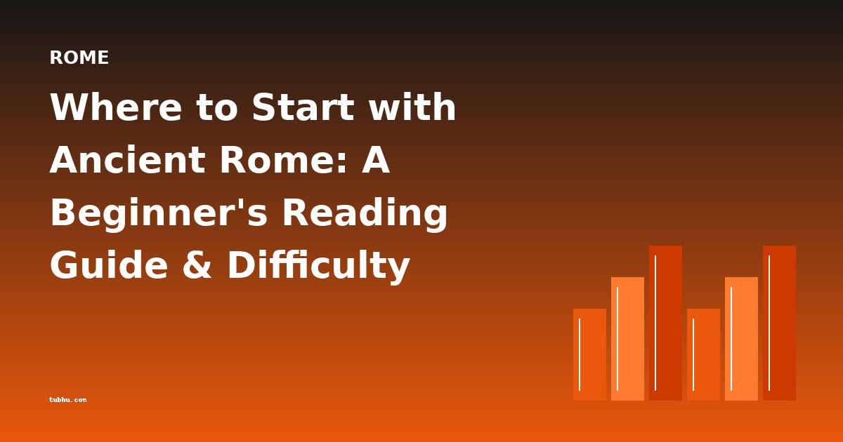 Where to Start with Ancient Rome: A Beginner's Reading Guide & Difficulty Progression