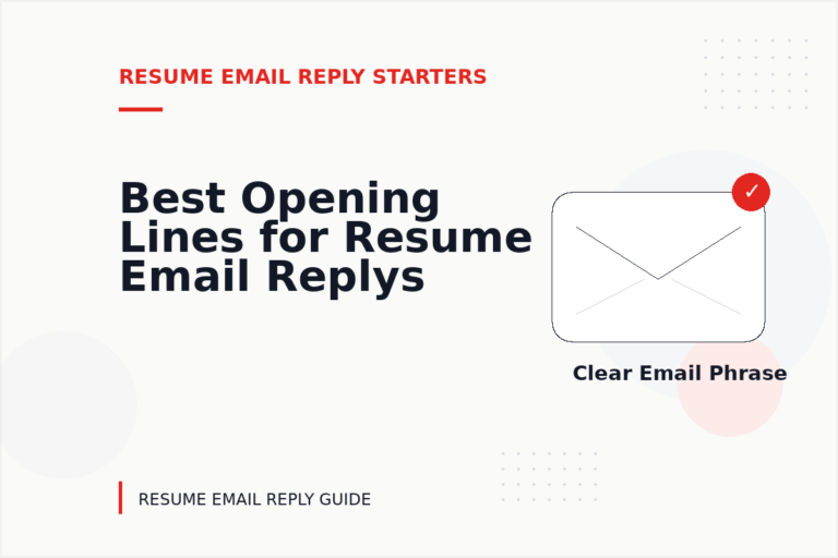 Best Opening Lines for Resume Email Replys Best Opening Lines for Resume Email Replys