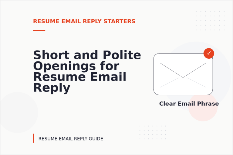 Short and Polite Openings for Resume Email Reply English Short and Polite Openings for Resume Email Reply English