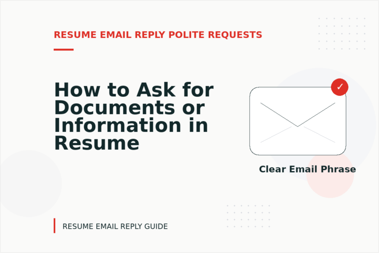How to Ask for Documents or Information in Resume Email Reply English How to Ask for Documents or Information in Resume Email Reply English