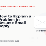 How to Explain a Problem in Resume Email Reply English