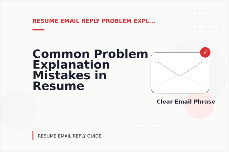 Common Problem Explanation Mistakes in Resume Email Reply English Common Problem Explanation Mistakes in Resume Email Reply English