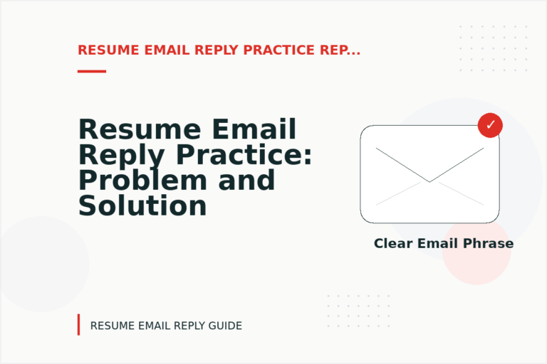 Resume Email Reply Practice: Problem and Solution Replies Resume Email Reply Practice: Problem and Solution Replies