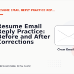 Resume Email Reply Practice: Before and After Corrections